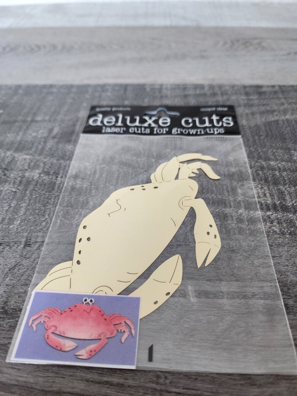 Crab Beach Summer Fun - Die Cut Laser New Deluxe Cuts Scrapbooking Retired #29